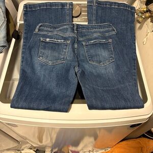 KanCan Women's Flare Jeans in Dark Blue